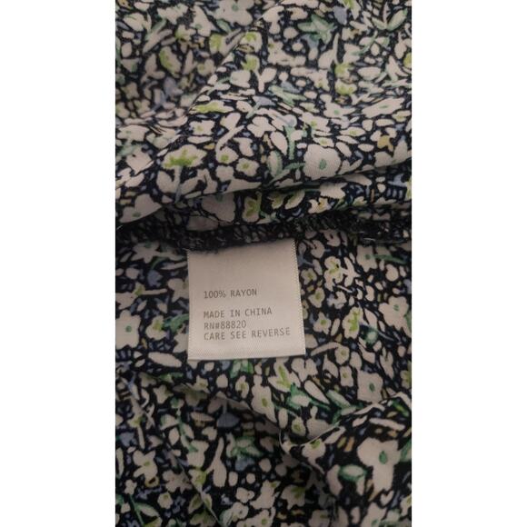 Anne Carson Woman's Short Sleeve High-Low Top Plus Size 3X Ditzy Floral Spring - Picture 5 of 10